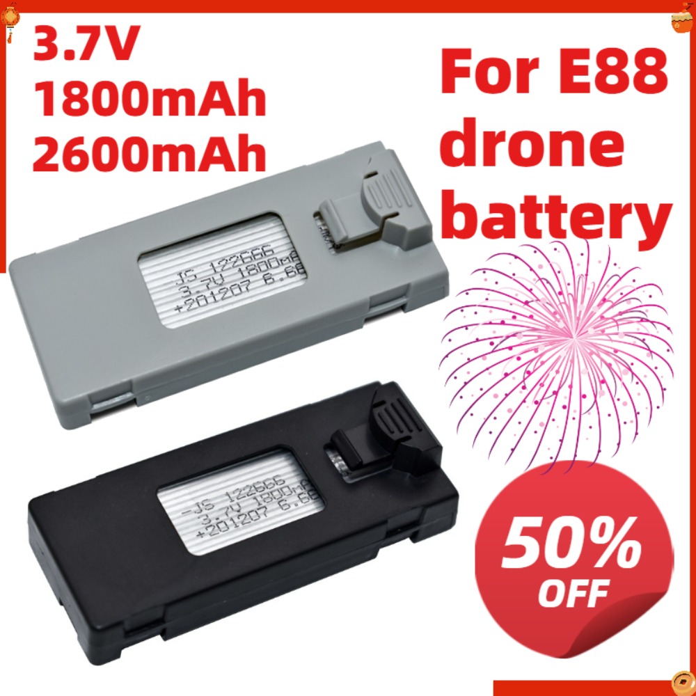 Drone E88 Rc Quadcopter - Batterie de drone télécommandé 3,7 V