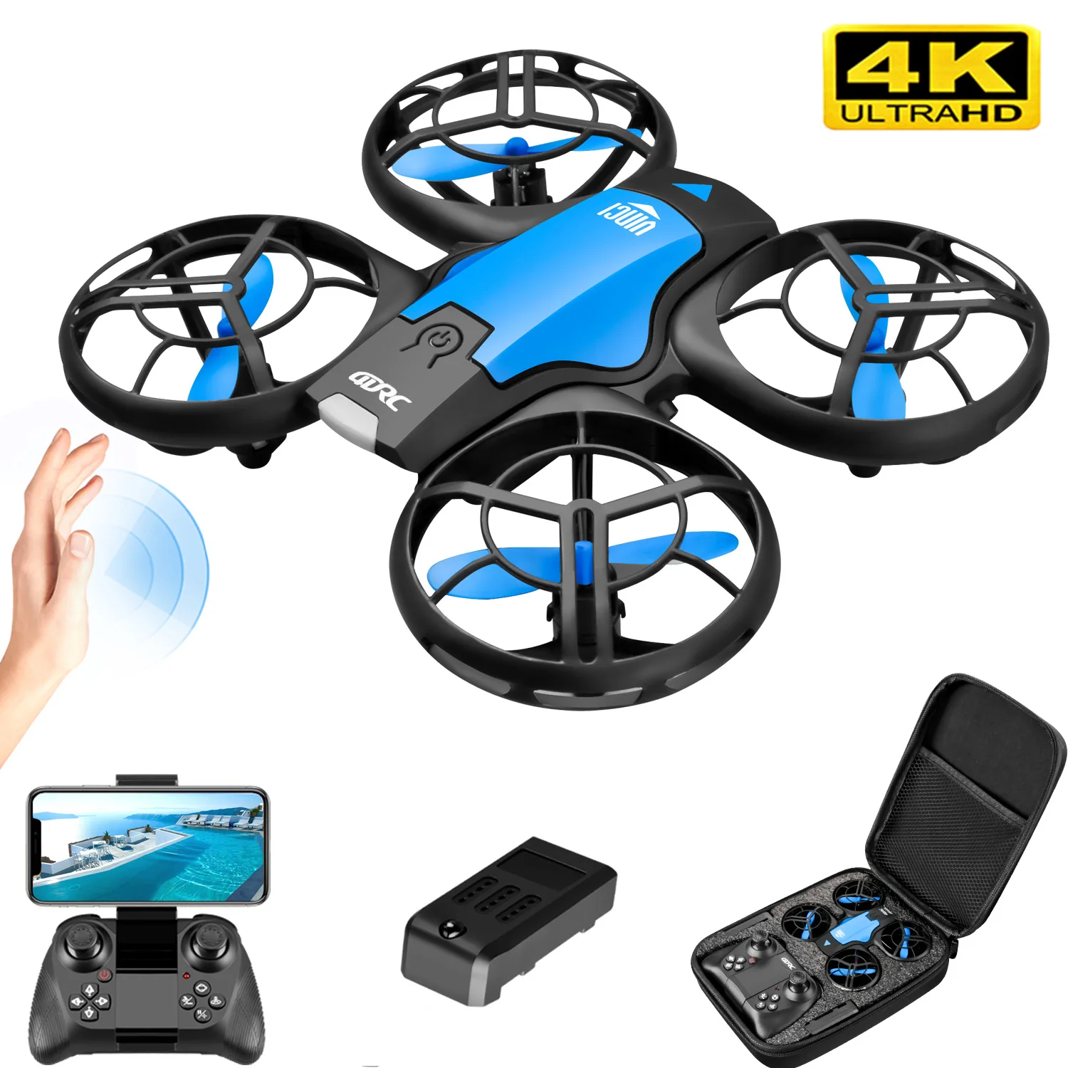 Drone Ae Rc - Nouveau mini drone V8 4K professionnel